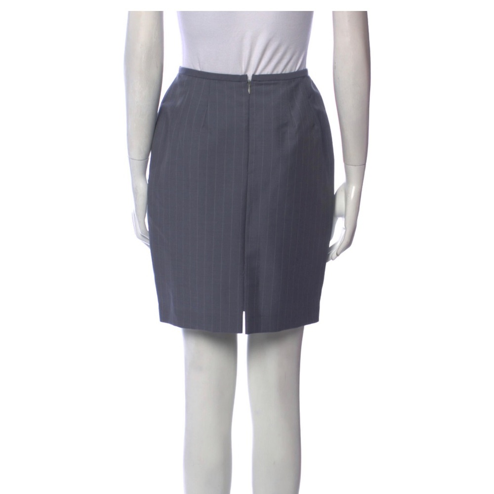 NWT lafayette 148 gray wool skirt size 2 Petite - Picture 5 of 6